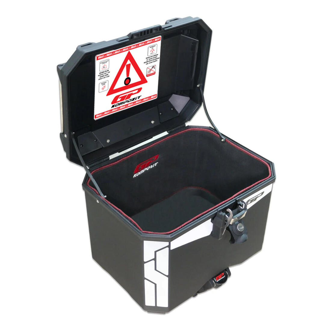 GP Kompozit Universal 33 lt Plastik Motosiklet Çantası Siyah - 3