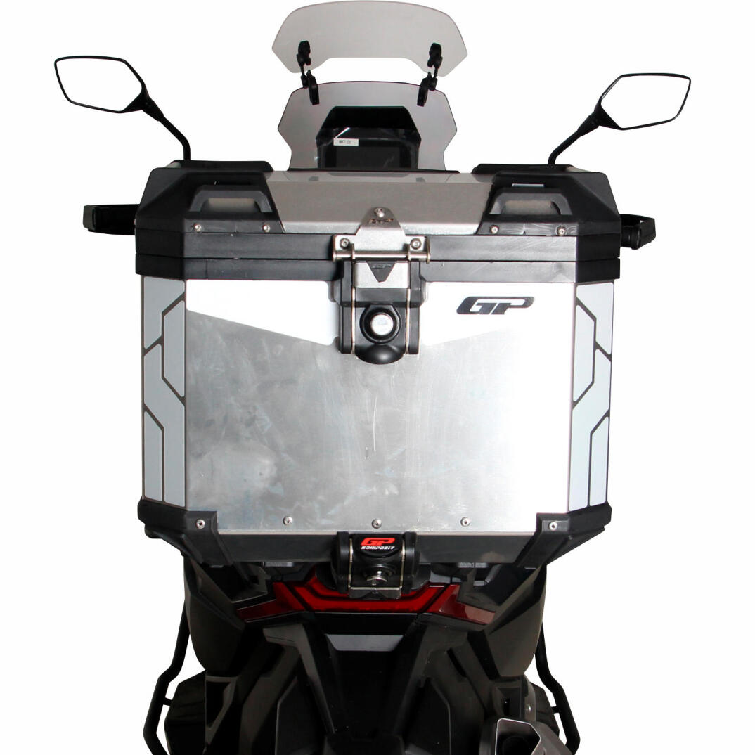 GP Kompozit Universal 37 lt Alüminyum Motosiklet Çantası Gri - 2