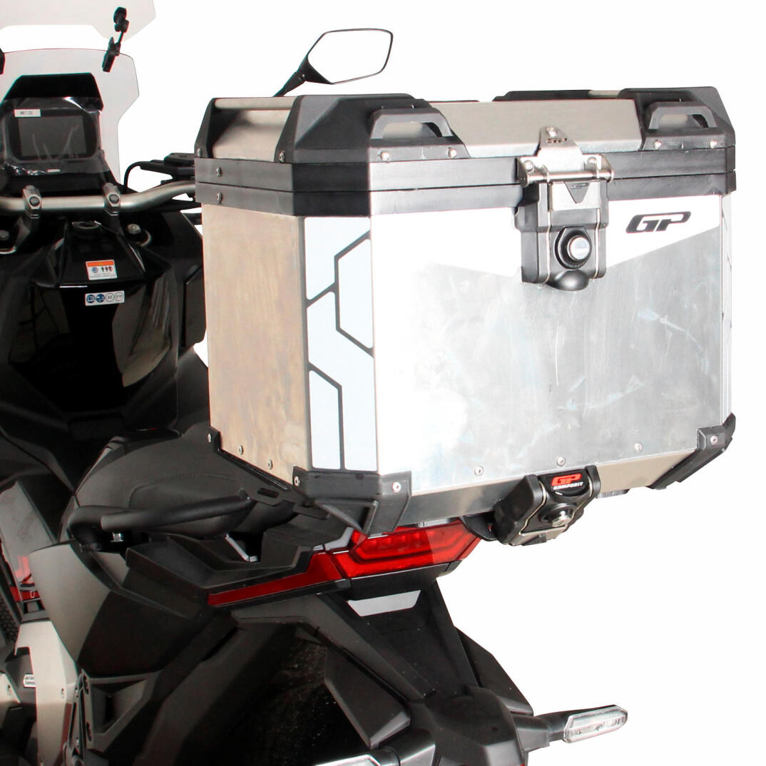 GP Kompozit Universal 37 lt Alüminyum Motosiklet Çantası Gri - 4