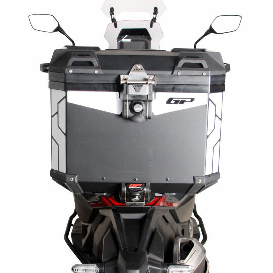 GP Kompozit Universal 37 lt Alüminyum Motosiklet Çantası Siyah (1)