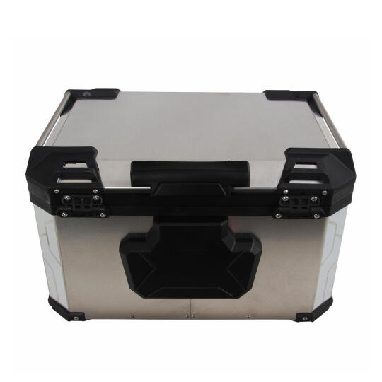GP Kompozit Universal 45 lt Alüminyum Motosiklet Çantası Gri - 3