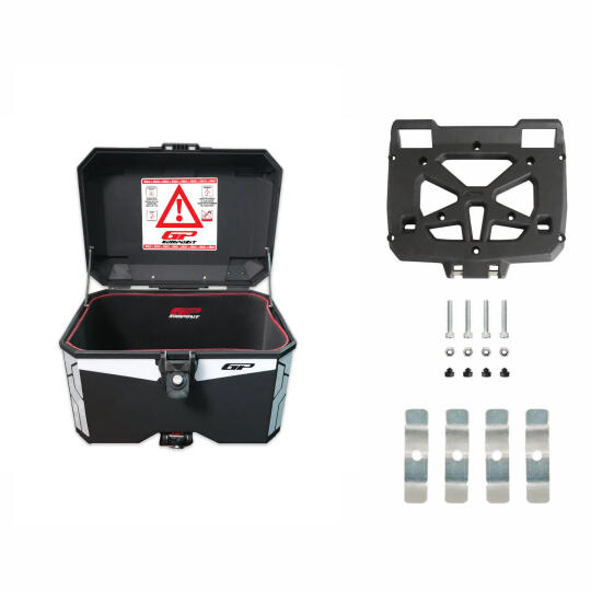 GP Kompozit Universal 45 lt Plastik Motosiklet Çantası Siyah - 7
