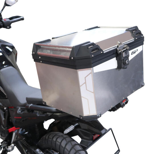 GP Kompozit Universal 57 lt Alüminyum Motosiklet Çantası Gri - 3