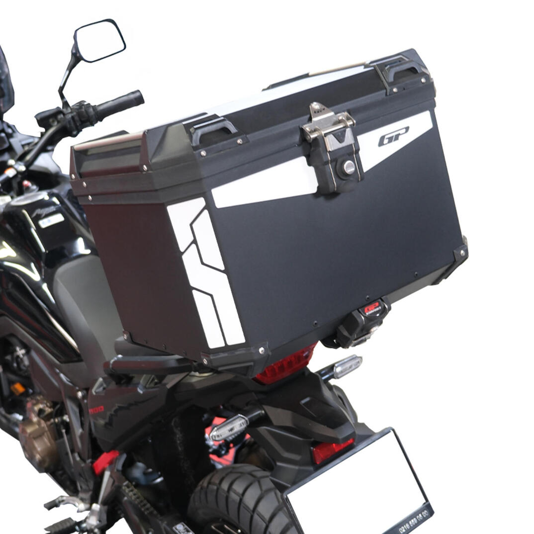GP Kompozit Universal 57 lt Alüminyum Motosiklet Çantası Siyah - 3