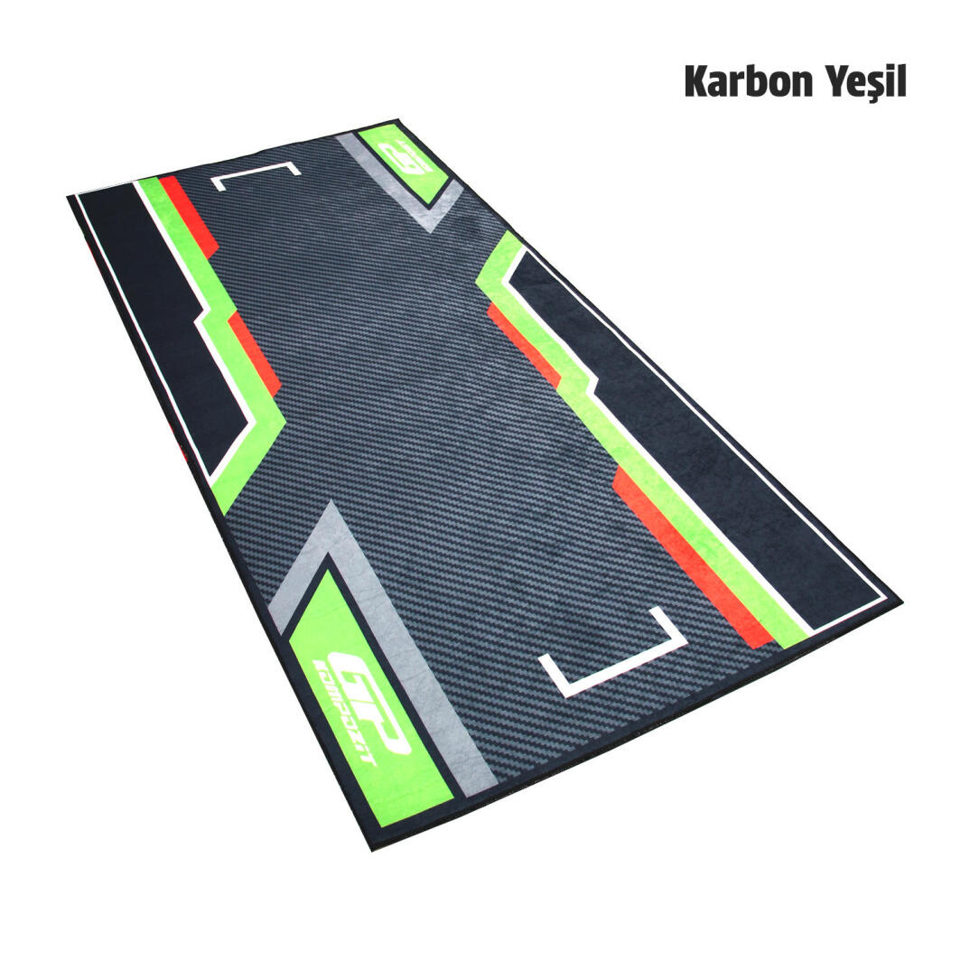 GP Kompozit Universal Motosiklet Halısı Karbon - Siyah - 3