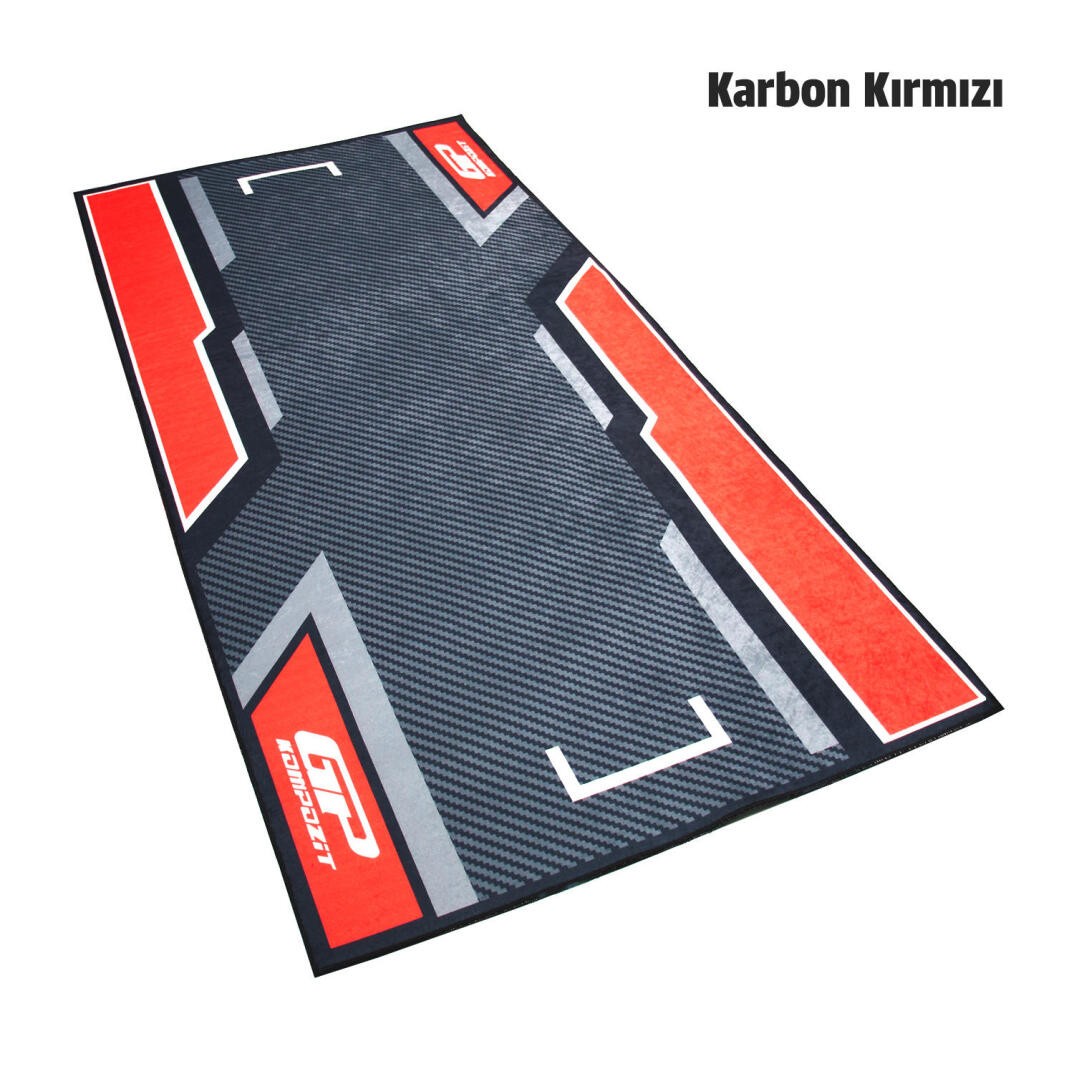 GP Kompozit Universal Motosiklet Halısı Karbon - Siyah - 4