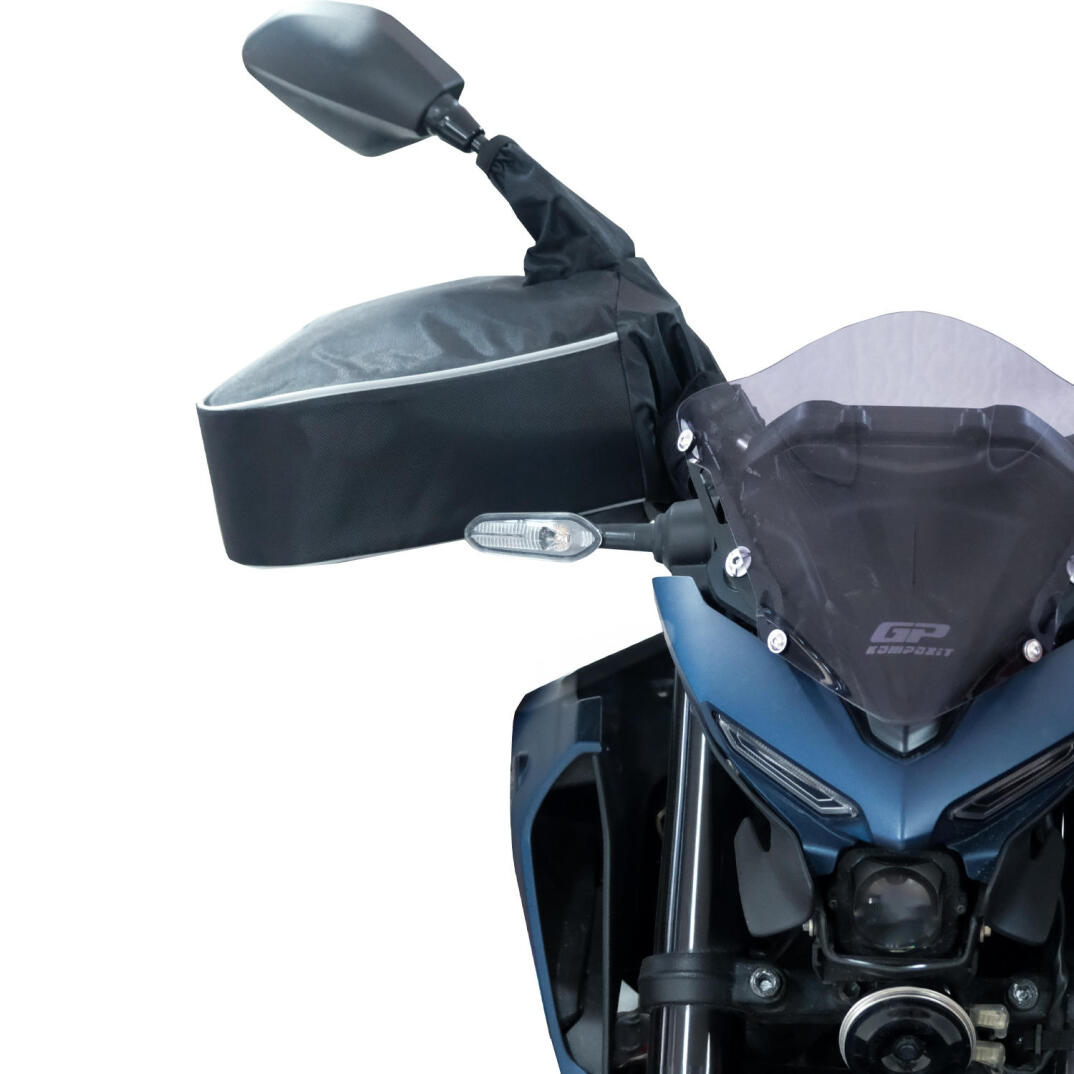 GP Kompozit Universal Naked / Max Scooter El Korumalı Rüzgarlık Siyah - 4
