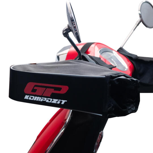 GP Kompozit Universal Scooter El Korumalı Rüzgarlık Siyah - 3