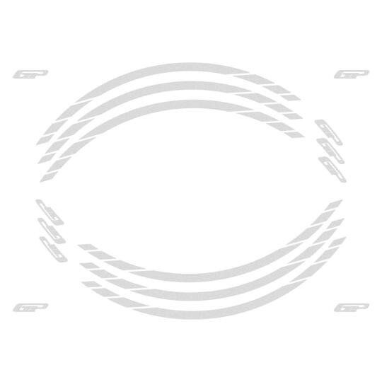 GP Kompozit Universal Tek Jant Şeridi Reflektif Gri - 1