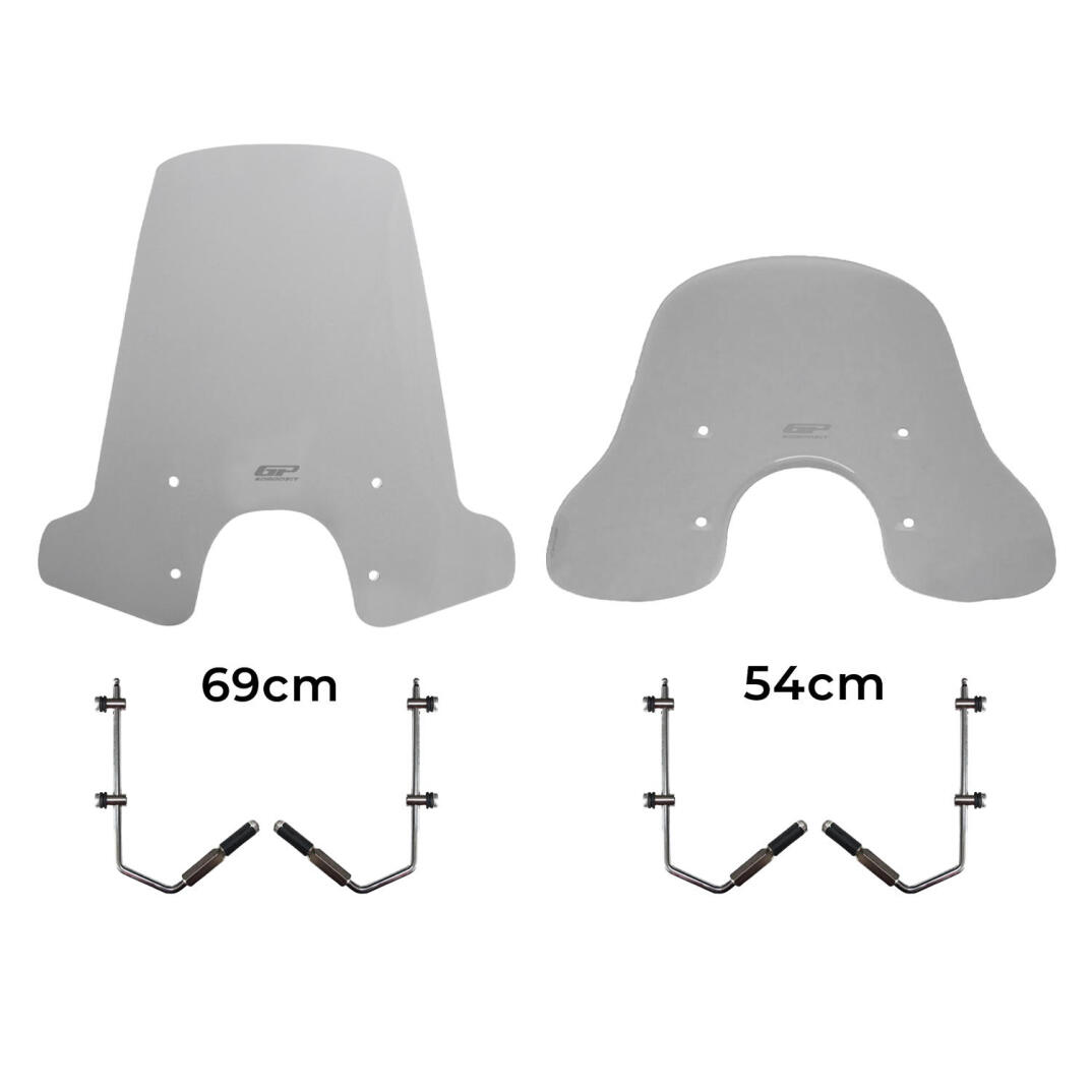 GP Kompozit Vespa GTS 300 / 150 Universal Uyumlu Ön Cam Füme - 1