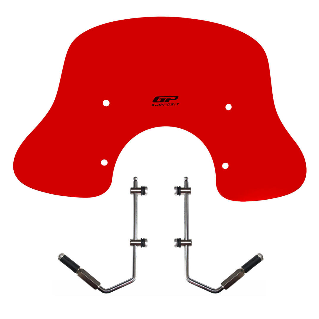 GP Kompozit Vespa GTS 300 / 150 Universal Uyumlu Ön Cam Kırmızı - 1