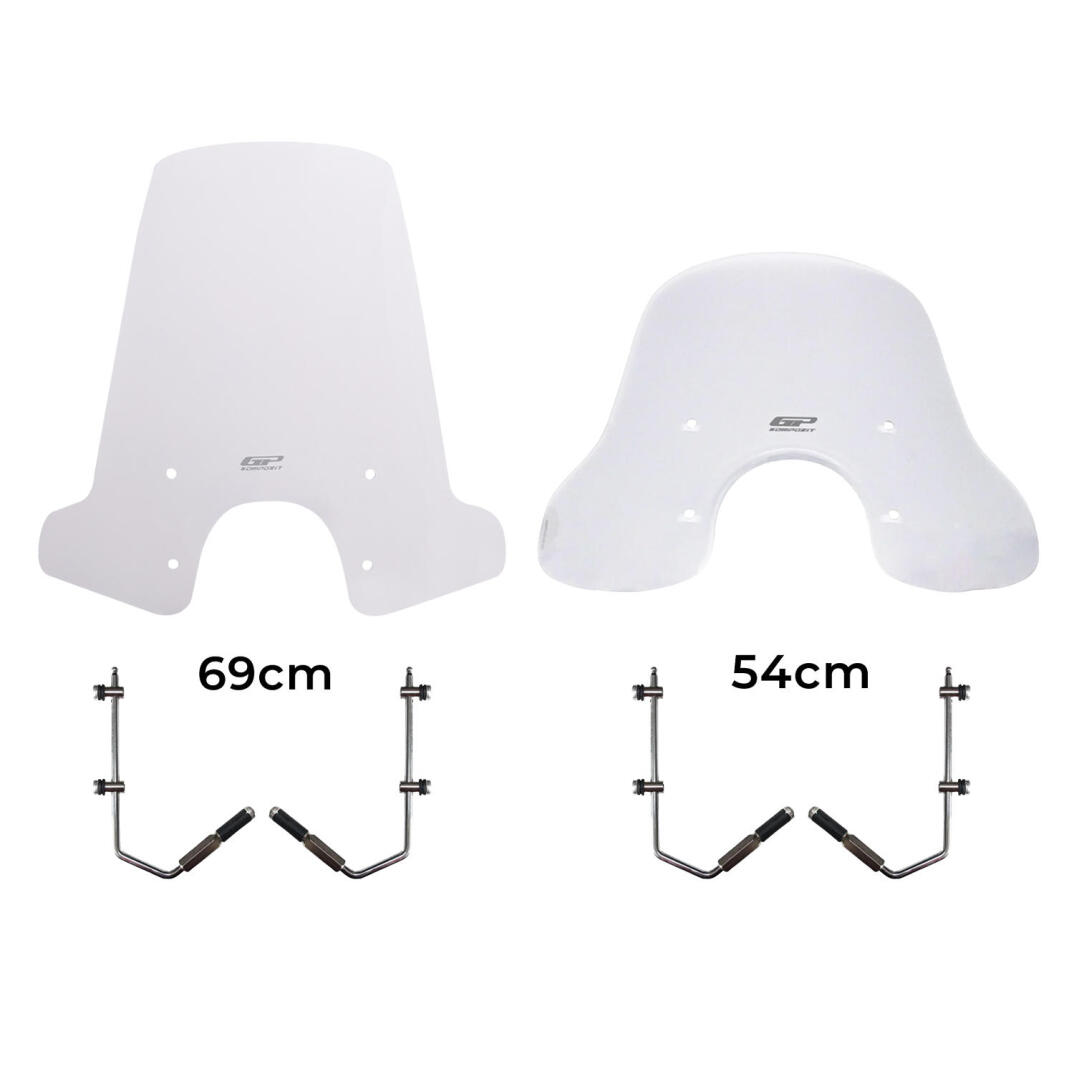 GP Kompozit Vespa GTS 300 / 150 Universal Uyumlu Ön Cam Şeffaf - 1