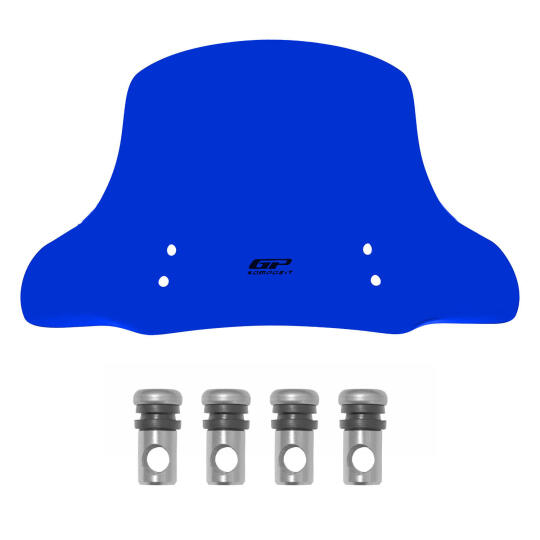 GP Kompozit Vespa GTV 300 2024 Uyumlu Ön Cam Mavi - 4