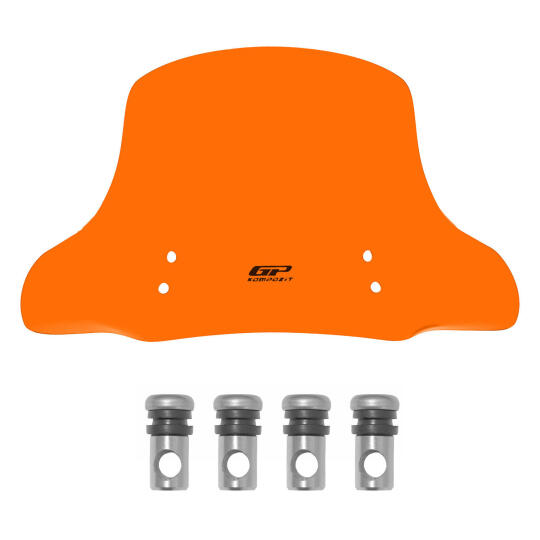 GP Kompozit Vespa GTV 300 2024 Uyumlu Ön Cam Turuncu - 4
