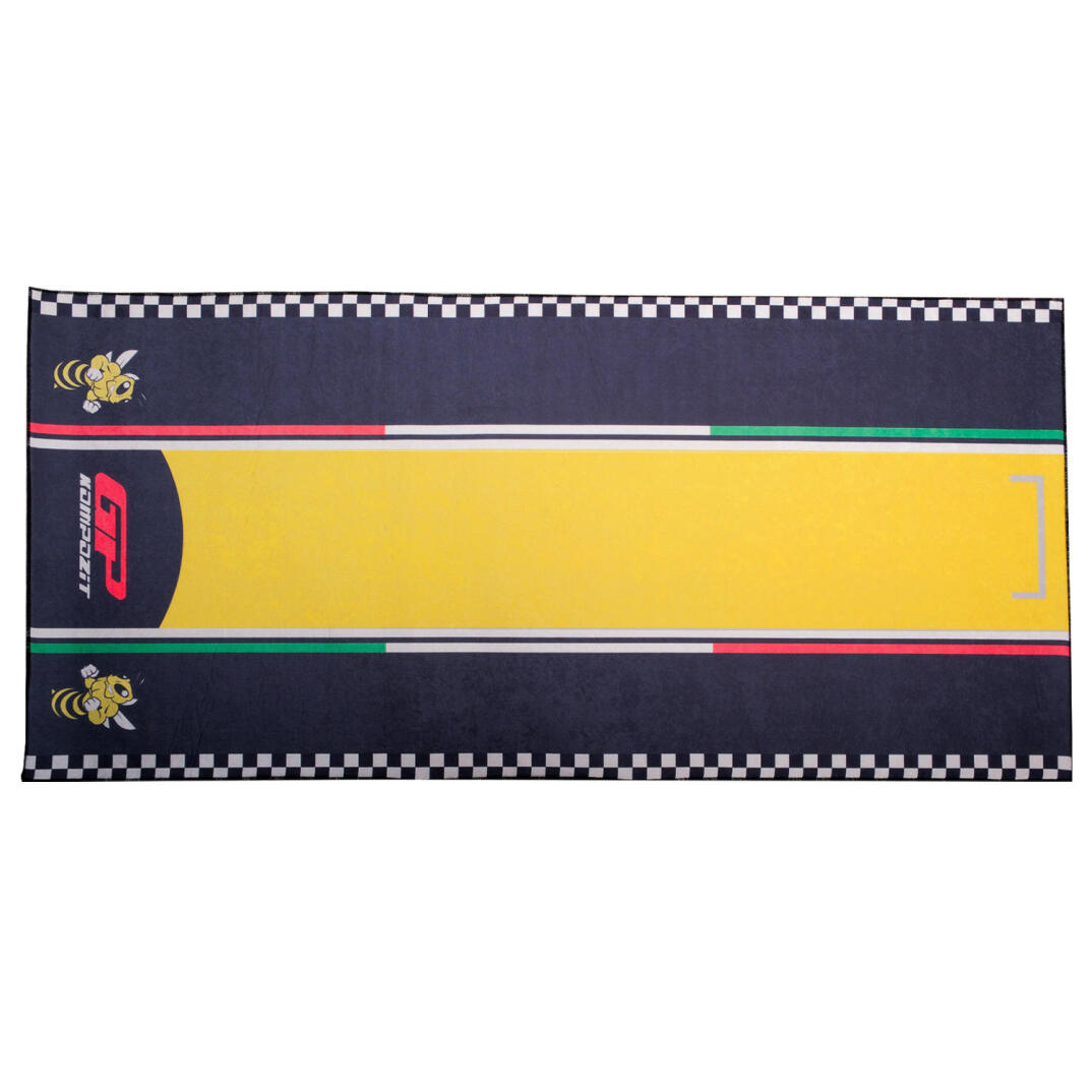 Gp Kompozit Vespa GTV Motosiklet Halısı Siyah-Sarı - 1