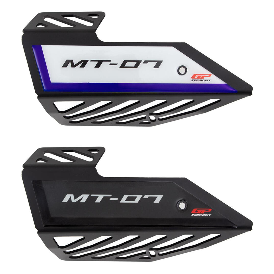 GP Kompozit Yamaha MT-07 2014-2021 Uyumlu Egzoz Koruma Kapağı Siyah - 1