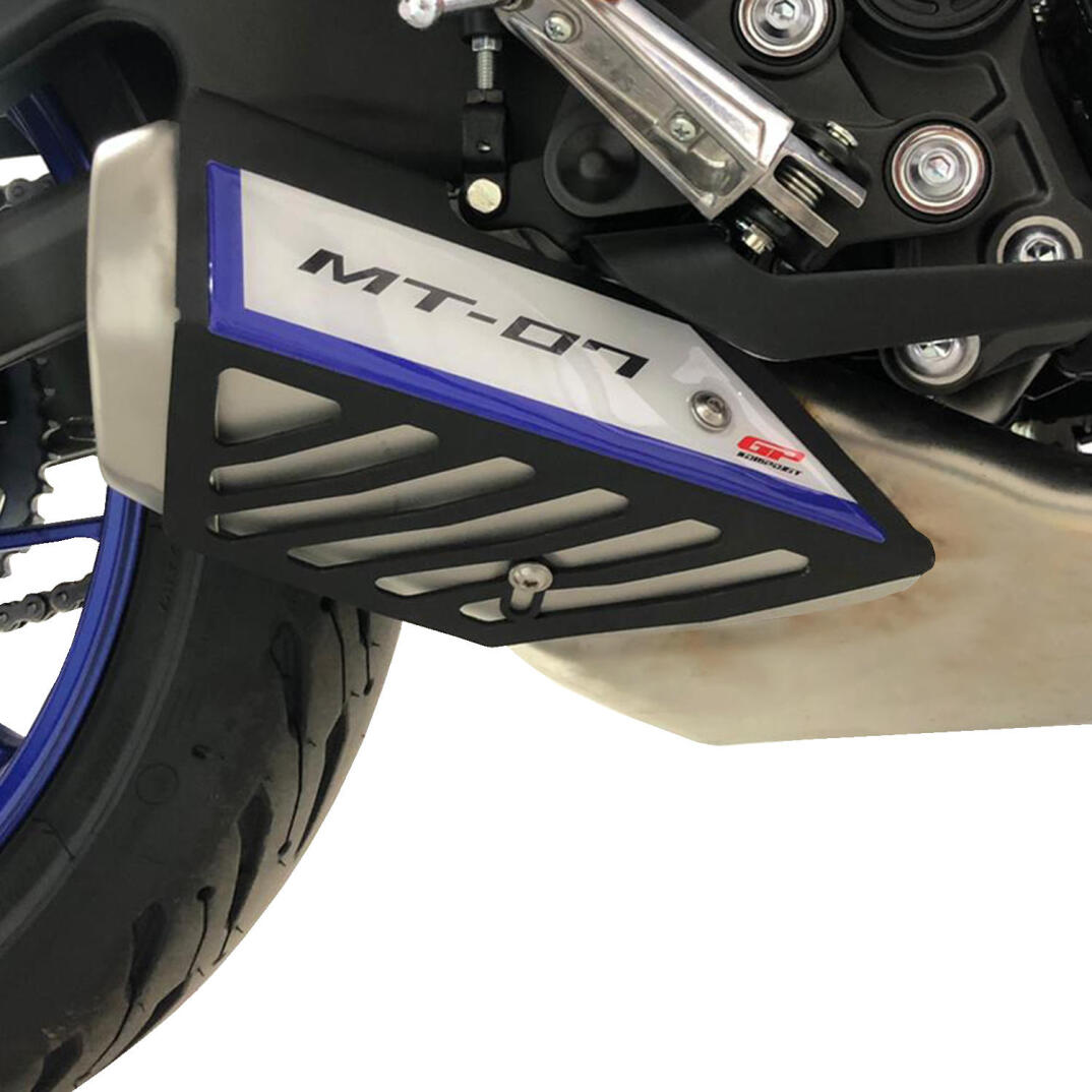 GP Kompozit Yamaha MT-07 2014-2021 Uyumlu Egzoz Koruma Kapağı Siyah - 2