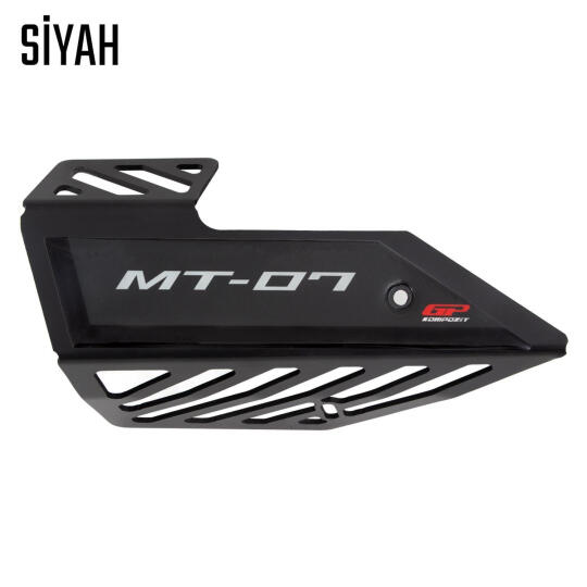 GP Kompozit Yamaha MT-07 2014-2021 Uyumlu Egzoz Koruma Kapağı Siyah - 4