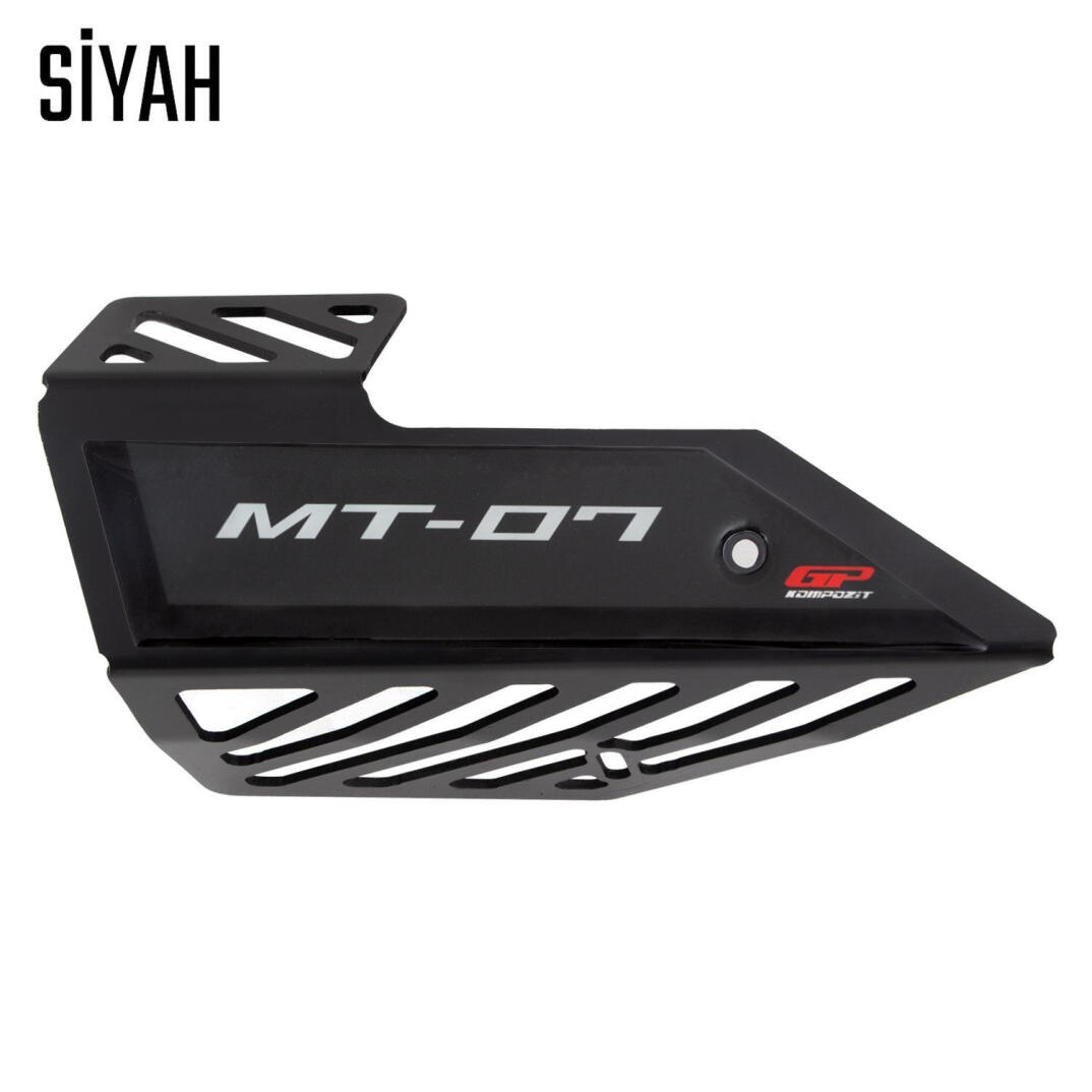 GP Kompozit Yamaha MT-07 2014-2021 Uyumlu Egzoz Koruma Kapağı Siyah - 4