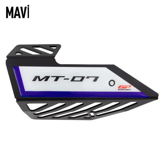 GP Kompozit Yamaha MT-07 2014-2021 Uyumlu Egzoz Koruma Kapağı Siyah - 5
