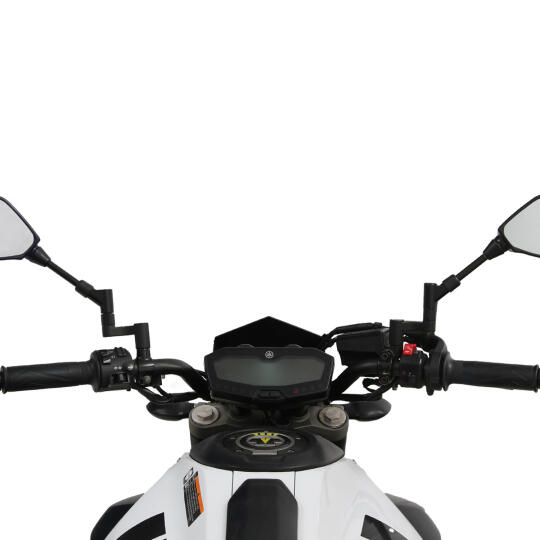 GP Kompozit Yamaha MT-07 2014-2023 Uyumlu Ayna Genişletme Siyah - 3
