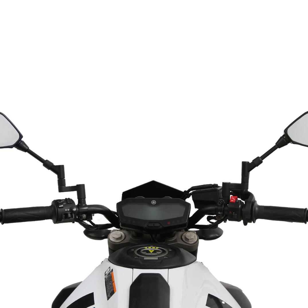 GP Kompozit Yamaha MT-07 2014-2023 Uyumlu Ayna Genişletme Siyah - 3