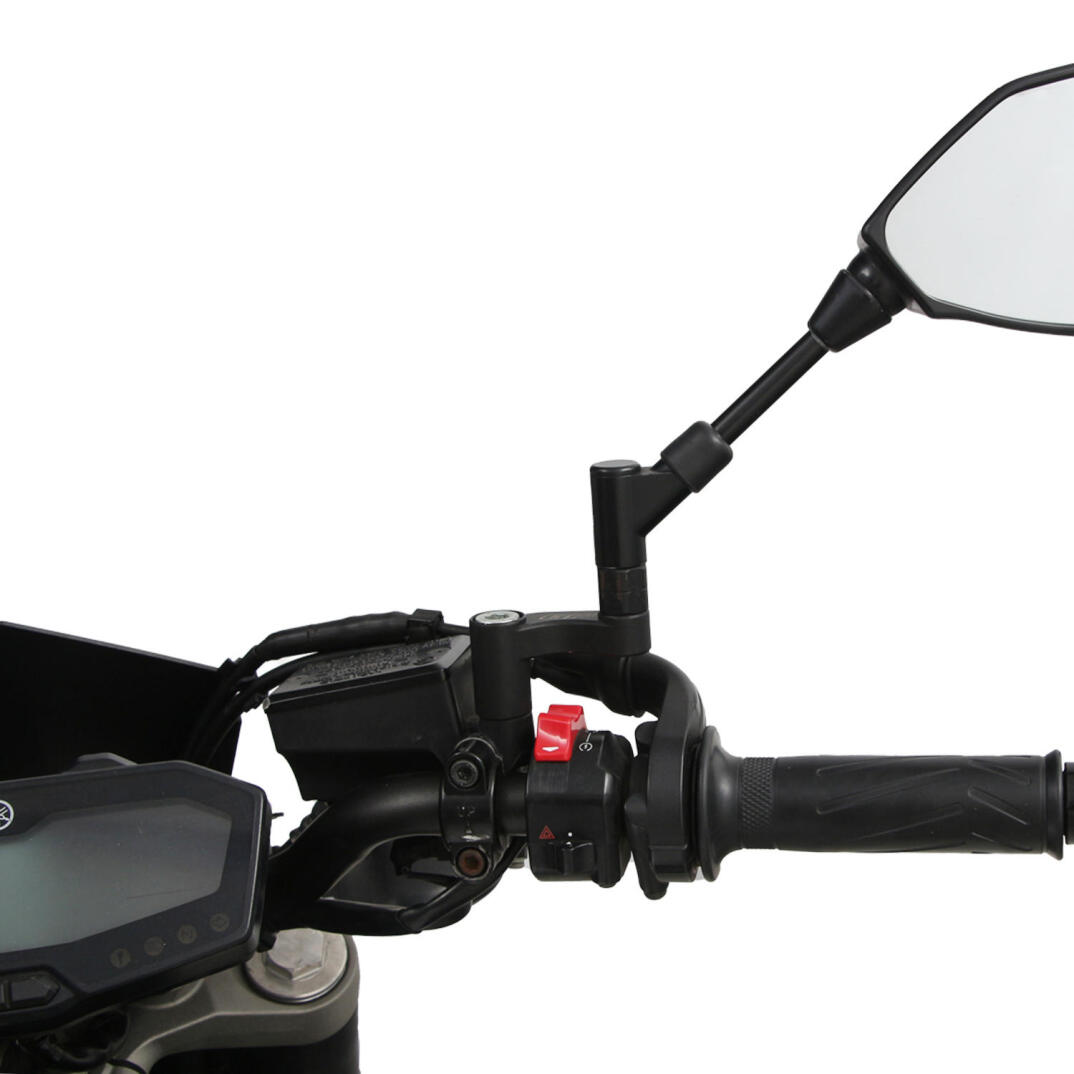 GP Kompozit Yamaha MT-07 2014-2023 Uyumlu Ayna Genişletme Siyah - 4