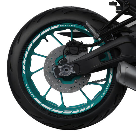 GP Kompozit Yamaha MT-07 2014-2023 Uyumlu Jant Şeridi Reflektif Gri (1)