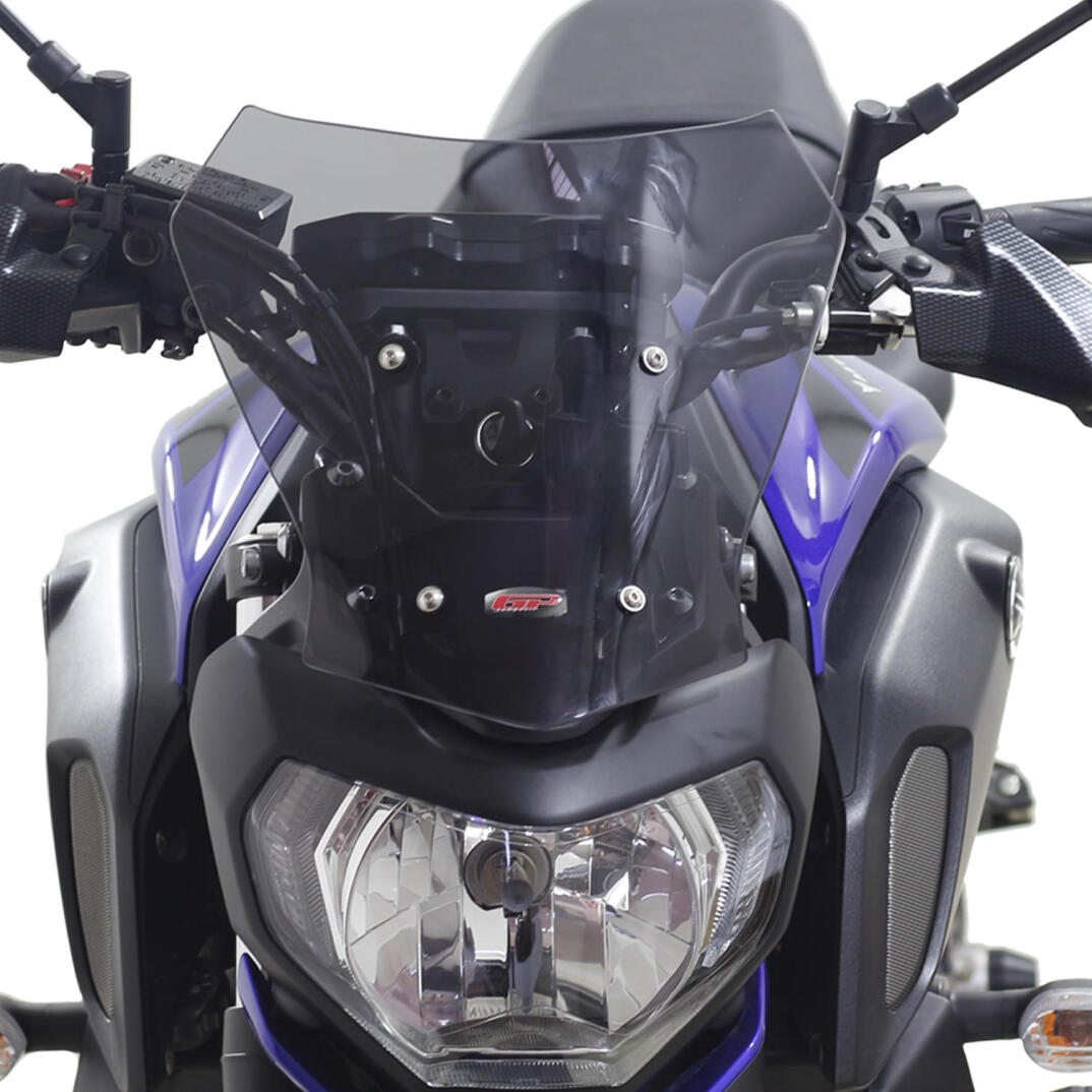 GP Kompozit Yamaha MT-07 2018-2020 Uyumlu Spor Ön Cam Füme - 2