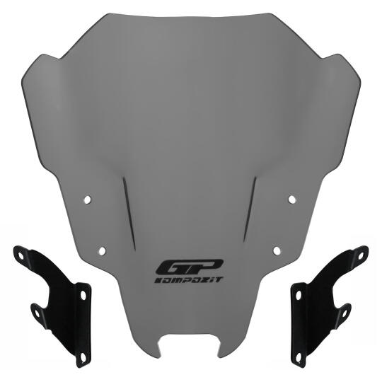 GP Kompozit Yamaha MT-07 2021-2023 Uyumlu Ön Cam Gri