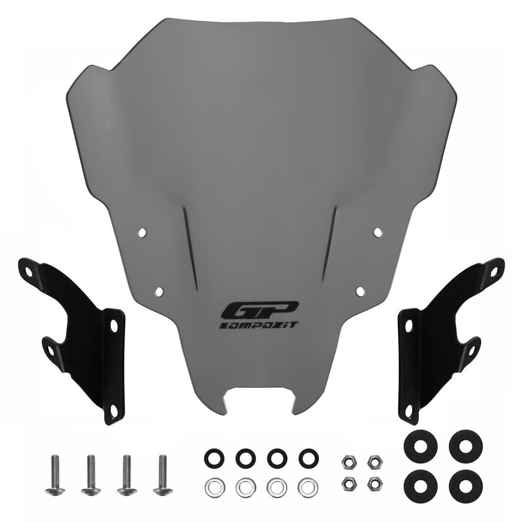 GP Kompozit Yamaha MT-07 2021-2023 Uyumlu Ön Cam Gri - 4