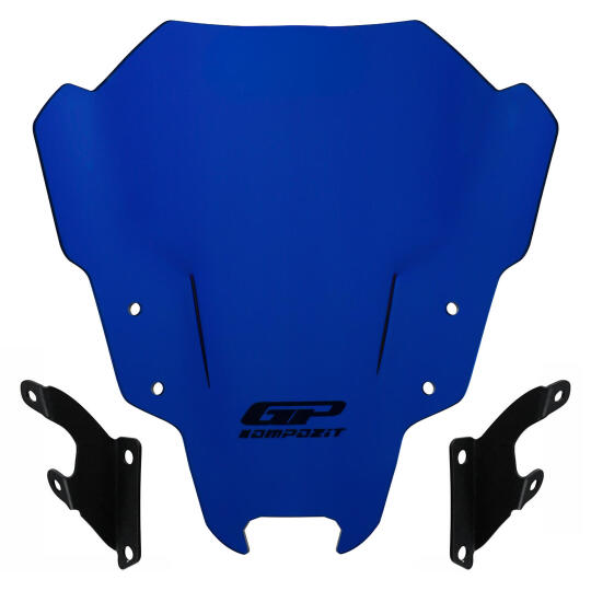 GP Kompozit Yamaha MT-07 2021-2023 Uyumlu Ön Cam Mavi