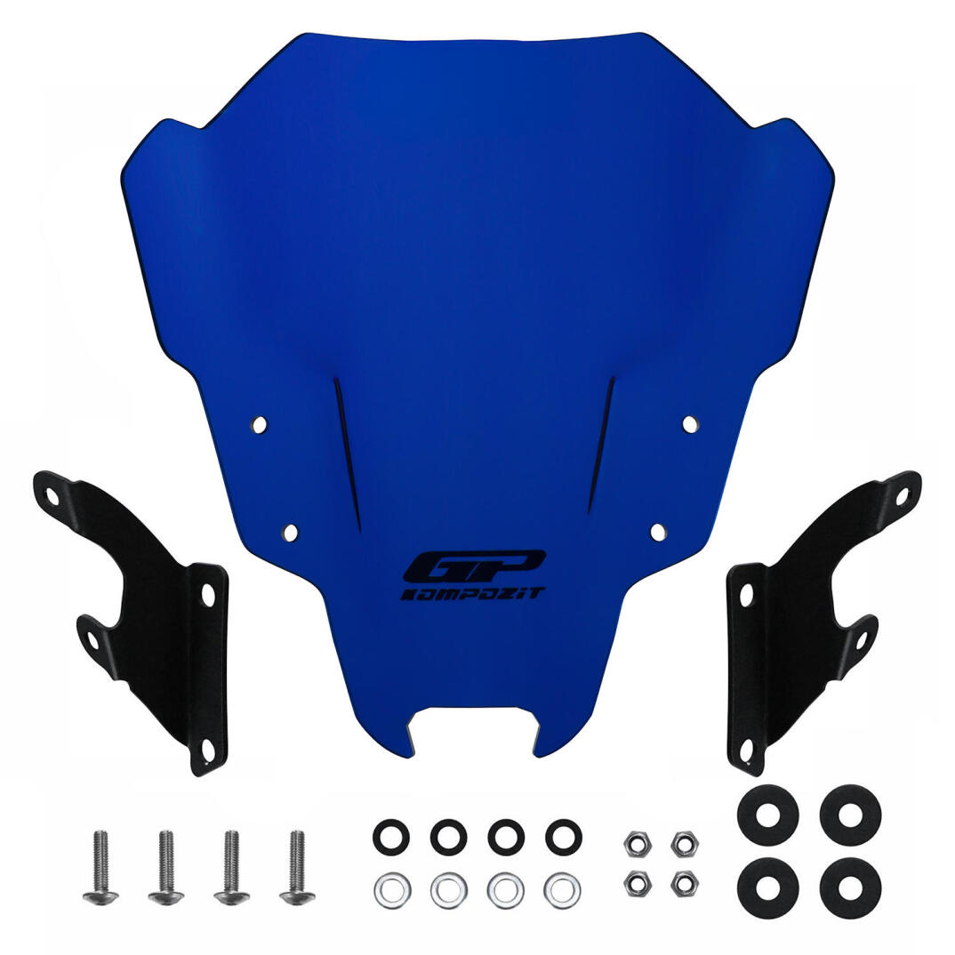 GP Kompozit Yamaha MT-07 2021-2023 Uyumlu Ön Cam Mavi - 4