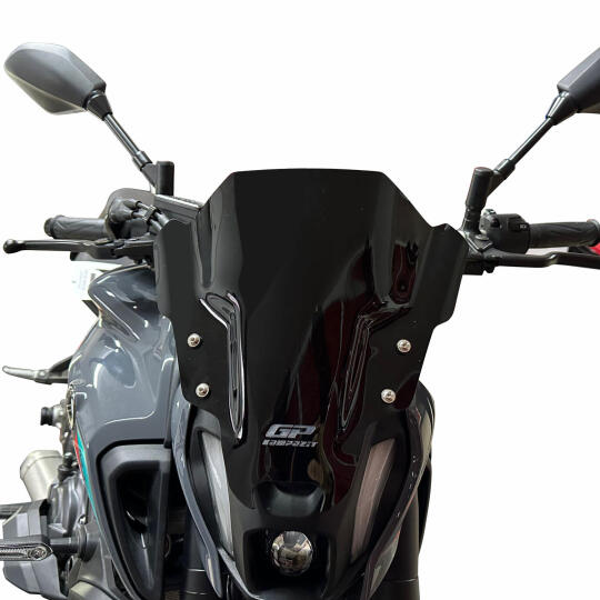 GP Kompozit Yamaha MT-07 2021-2023 Uyumlu Ön Cam Şeffaf (1)