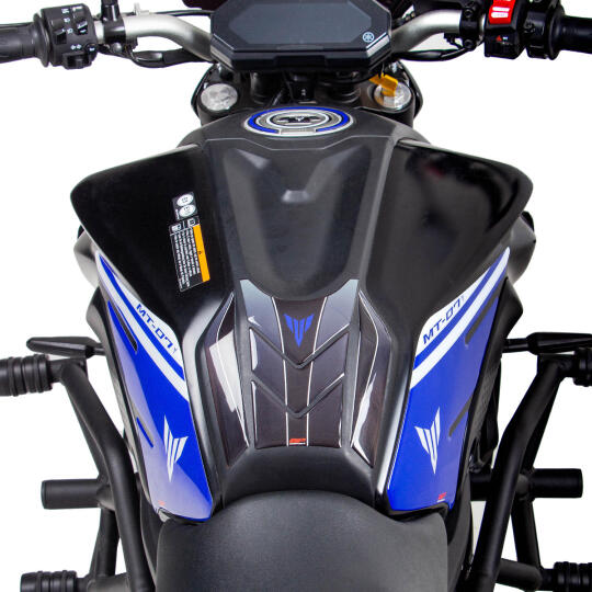 GP Kompozit Yamaha MT-07 2021-2024 Uyumlu Tank Pad Seti Mavi (1)
