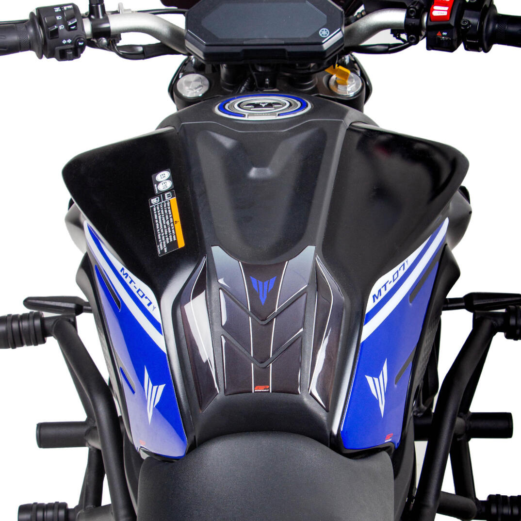 GP Kompozit Yamaha MT-07 2021-2024 Uyumlu Tank Pad Seti Mavi - 2
