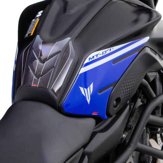 GP Kompozit Yamaha MT-07 2021-2024 Uyumlu Tank Pad Seti Mavi - 3