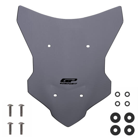 GP Kompozit Yamaha MT-07 Tracer 2016-2019 Uyumlu Ön Cam Gri - 4