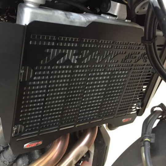 GP Kompozit Yamaha MT-07 Tracer 2016-2019 Uyumlu Radyatör Koruma Siyah (1)