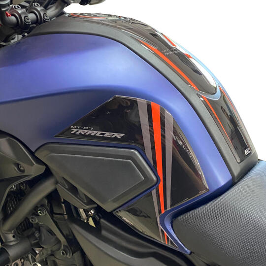 GP Kompozit Yamaha MT-07 Tracer 2016-2019 Uyumlu Tank Pad Seti Kırmızı - 5