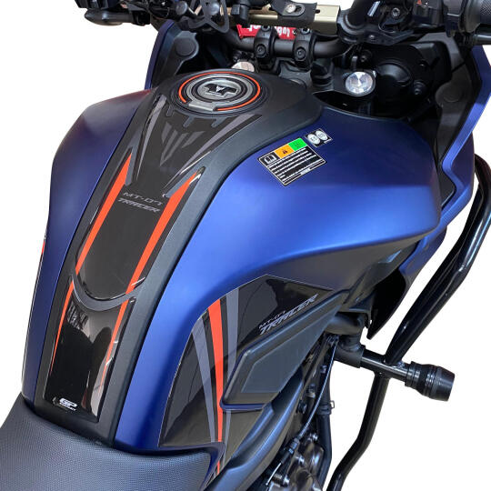 GP Kompozit Yamaha MT-07 Tracer 2016-2019 Uyumlu Tank Pad Seti Mavi (1)