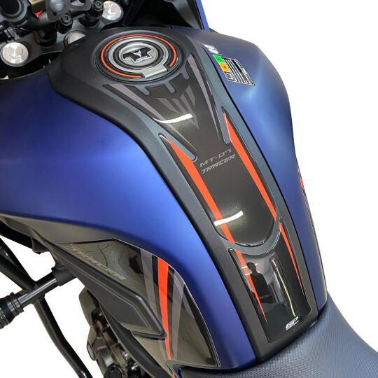 GP Kompozit Yamaha MT-07 Tracer 2016-2019 Uyumlu Tank Pad Seti Siyah - 3