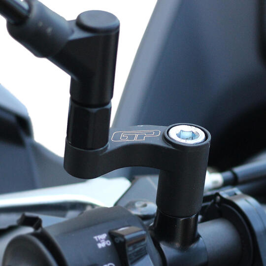 GP Kompozit Yamaha MT-07 Tracer 2016-2024 Uyumlu Ayna Genişletme Siyah (1)