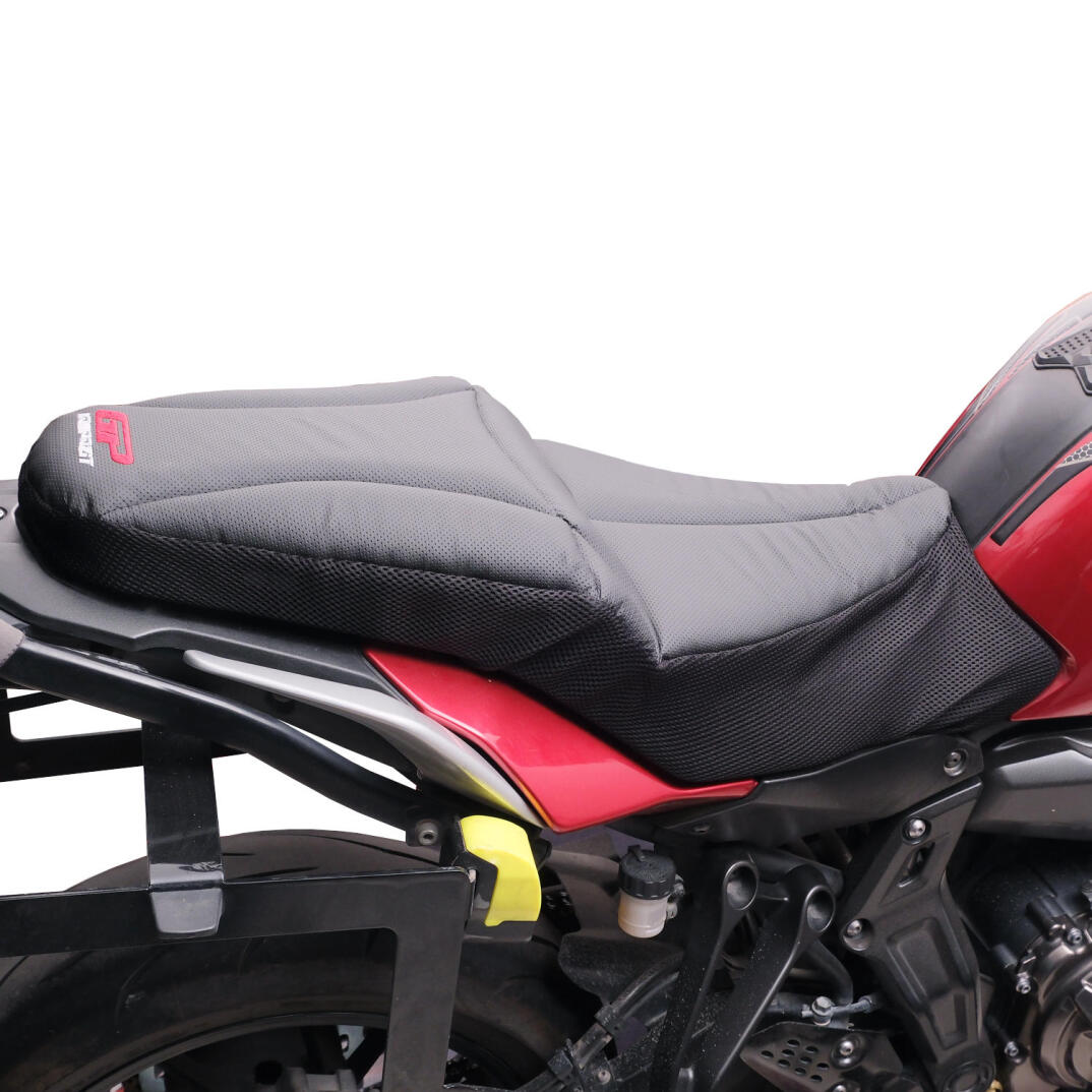 GP Kompozit Yamaha MT-07 Tracer 2016-2024 Uyumlu Fileli Motosiklet Konfor Sele Kılıfı Siyah - 3