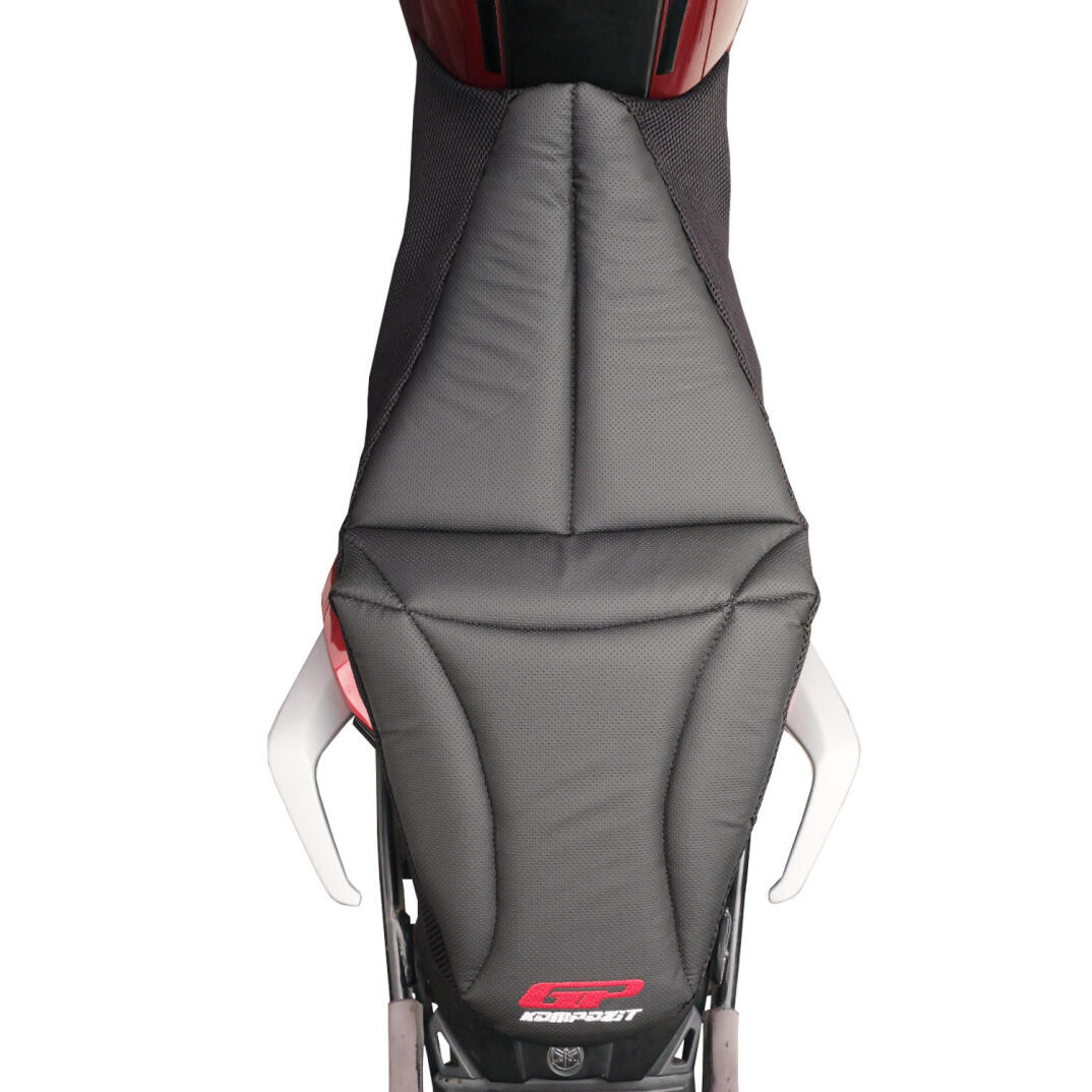 GP Kompozit Yamaha MT-07 Tracer 2016-2024 Uyumlu Fileli Motosiklet Konfor Sele Kılıfı Siyah - 4