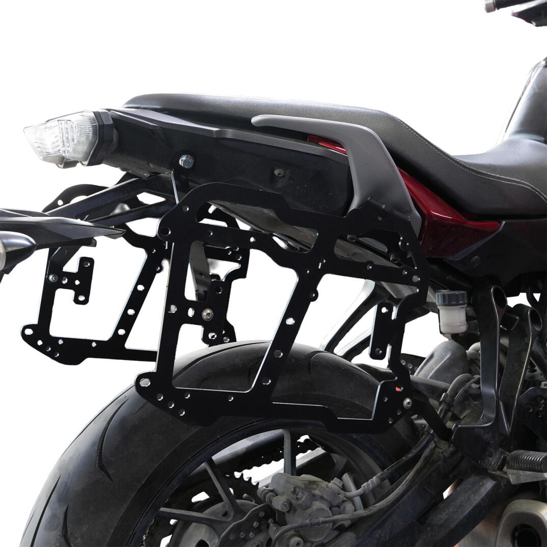 GP Kompozit Yamaha MT-07 Tracer 2016-2024 Uyumlu Yan Çanta Demiri Siyah - 3