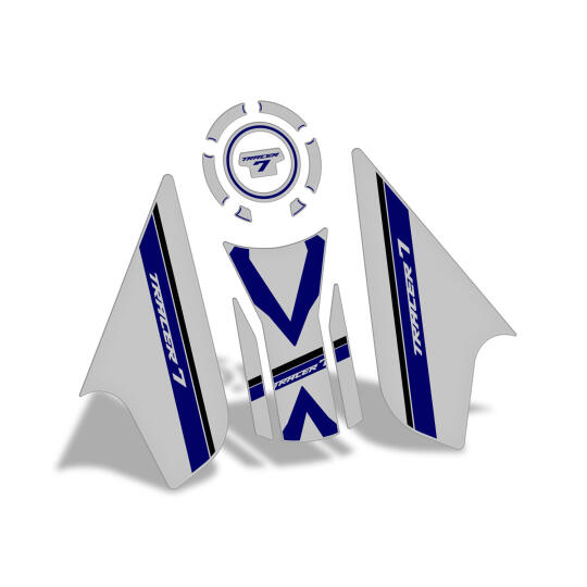GP Kompozit Yamaha MT-07 Tracer 2020-2024 Uyumlu Tank Pad Seti Gri - 6