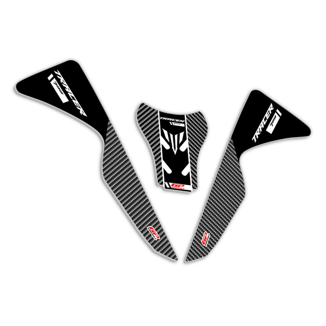GP Kompozit Yamaha MT-07 Tracer 2020-2024 Uyumlu Tank Pad Seti Siyah - 3