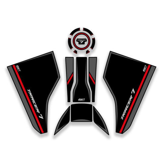 GP Kompozit Yamaha MT-07 Tracer 2025-2026 Uyumlu Tank Pad Siyah 