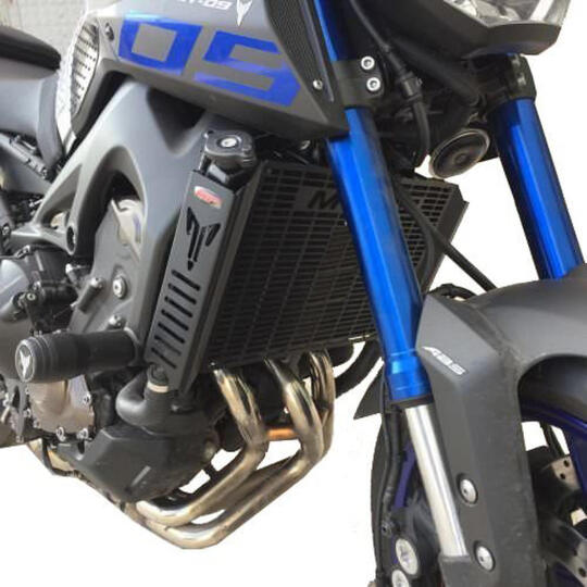 GP Kompozit Yamaha MT-09 2013-2016 Uyumlu Korumalı Radyatör Koruma Siyah - 4
